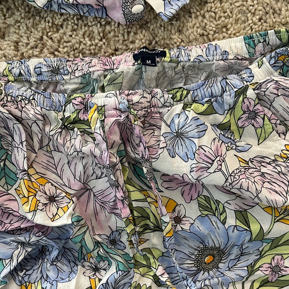 Floral Women's Pajama Set - Multicolor - Picture 3 of 3
